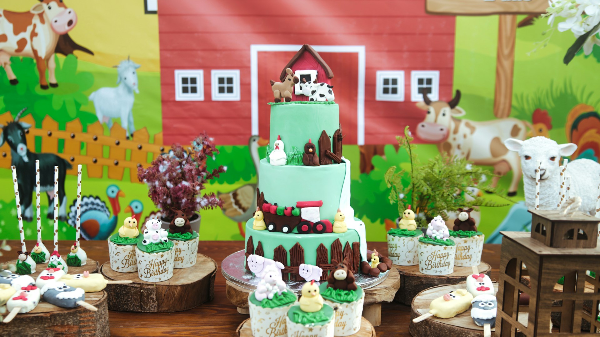 urodziny tort farma