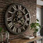 zegar styl industrialny